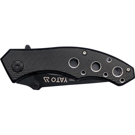 FOLDING KNIFE W. BLACK BLADE