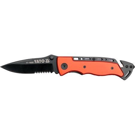 FOLDING KNIFE W. BLACK BLADE