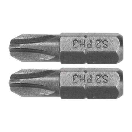 SCREWDRIVER BITS 1/4 25MM PH3 2 PCS