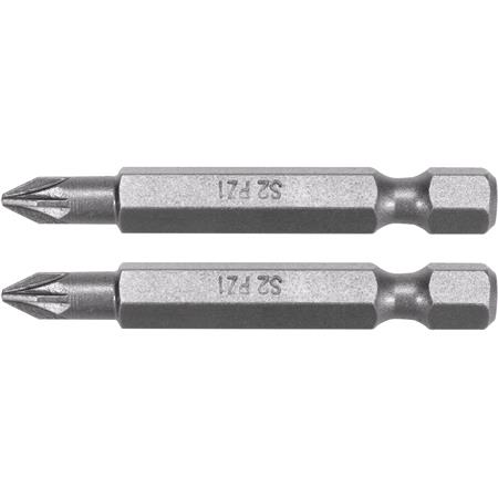 SCREWDRIVER BITS 1/4 50MM PZ1 2 PCS