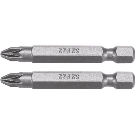 SCREWDRIVER BITS 1/4 50MM PZ2 2 PCS