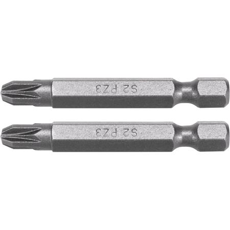 SCREWDRIVER BITS 1/4 50MM PZ3 2 PCS