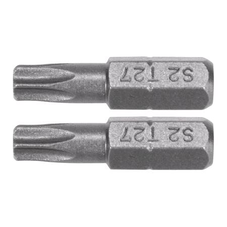 SCREWDRIVER BITS 1/4 25MM TORX T27 2 PCS