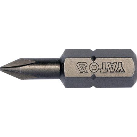 SCREWDRIVER BITS 1/4 25MM PH0 10PCS