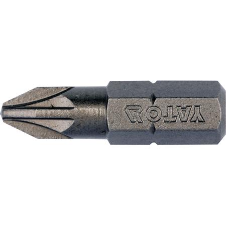 SCREWDRIVER BITS 1/4 25MM PZ2 10PCS