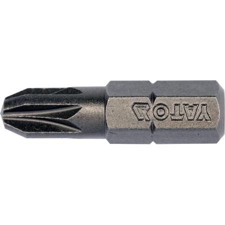 SCREWDRIVER BITS 1/4 25MM PZ3 10PCS