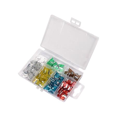 CAR FUSE ASSORTMENT 100 PCS MINI LOW PRO