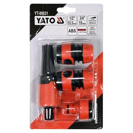 YATO Hose Set 1/2 and 3/4   Pack of 4