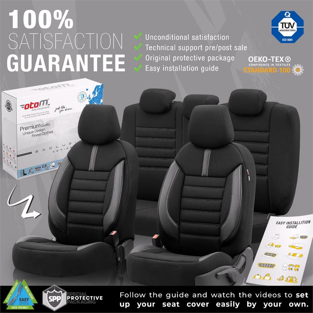 thumbnail image 2 of FILUNO Car Seat Covers Full Set Leather For Toyota Yaris 2013-2023, All Weather Waterproof Protectors Soft Breathable Full Coverage Front And Rear Seat Cover Protectors,A/BEIGE 2 of 13
