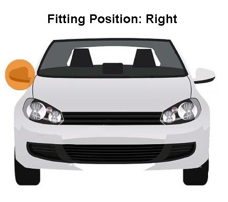 Lower Right Blind Spot Mirror Glass For Ford Transit (2000-2015) - MG3818