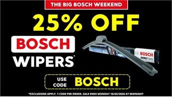 Bosch Wipers 25% OFF