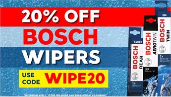 Bosch Wipers code WIPE20 2023