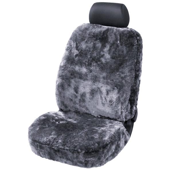 Cozy Universal Lambskin Car Seat Cover In Anthracite Micksgarage - Autobarn Dog Car Seat Cover