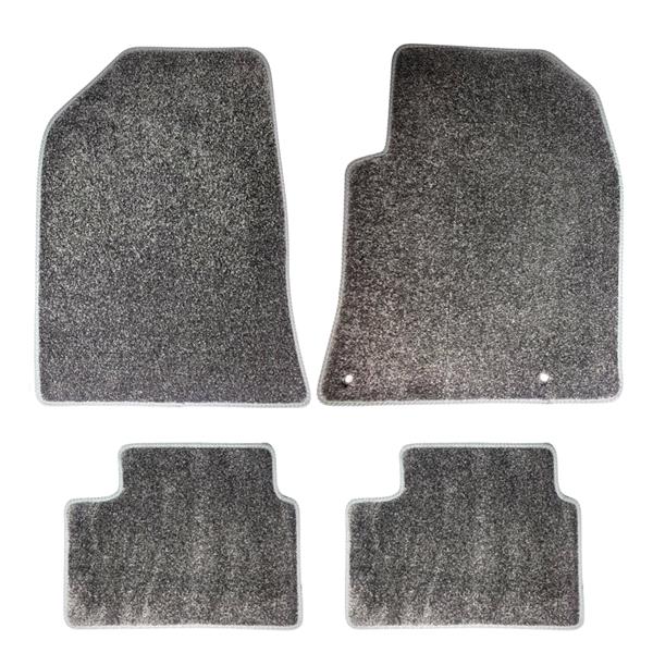 JVL Black Carpet Floor Mat Set For Skoda Octavia (5E) 2013+ - RHD - 4-Piece With Clips