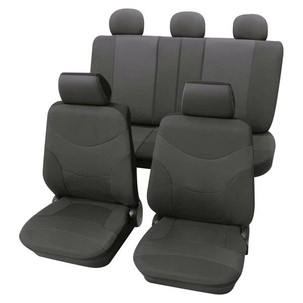 Luxury Dark Grey Car Seat Cover Set, Ford Focus Car Seat Covers