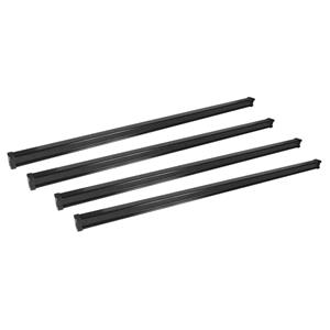 Roof Racks and Bars, Nordrive 4 Steel Cargo Roof Bars (150 cm) for Nissan TRADE van Body / Estate 1996 2000, with Rain Gutters (22 37cm fitting kit, see image), NORDRIVE