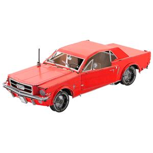 Gifts, Metal Earth 1965 Ford Mustang Coupe Red Metal Model Kit, Metal Earth