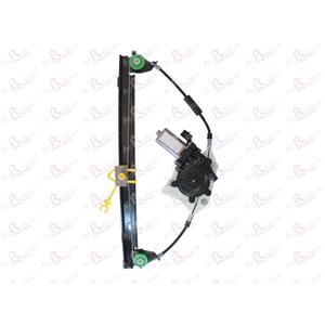 Window Regulators, Front Right Electric Window Regulator (with motor) for ALFA ROMEO 156 Sportwagon (93), 2000 2006, 4 Door Models, WITHOUT One Touch/Antipinch, motor has 2 pins/wires, AC Rolcar
