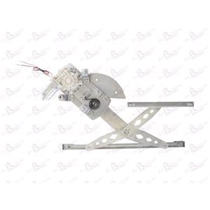 Window Regulators, Front Right Electric Window Regulator (with motor) for ALFA ROMEO 166 (936), 1998 2007, 4 Door Models, WITHOUT One Touch/Antipinch, motor has 2 pins/wires, AC Rolcar