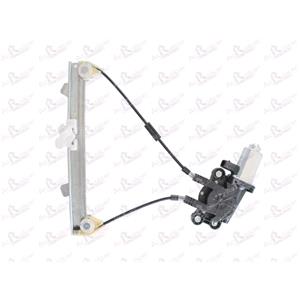 Window Regulators, Rear Left Electric Window Regulator (with motor) for ALFA ROMEO 147 (937), 2001 2010, 4 Door Models, WITHOUT One Touch/Antipinch, motor has 2 pins/wires, AC Rolcar