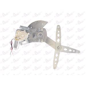 Window Regulators, Front Right Electric Window Regulator (with motor) for ALFA ROMEO GTV (916C_), 1994 2005, 2 Door Models, WITHOUT One Touch/Antipinch, motor has 2 pins/wires, AC Rolcar