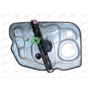 Window Regulators, Front Right Electric Window Regulator Mechanism (without motor, panel with mechanism) for ALFA ROMEO GIULIETTA (940), 2010 2015, 4 Door Models, WITHOUT One Touch/Antipinch, holds a standard 2 pin/wire motor, AC Rolcar