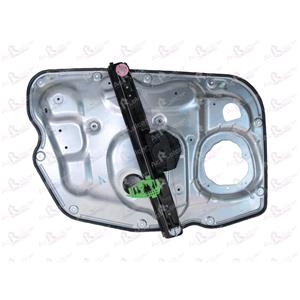 Window Regulators, Front Left Electric Window Regulator Mechanism (without motor, panel with mechanism) for ALFA ROMEO GIULIETTA (940), 2010 2015, 4 Door Models, WITHOUT One Touch/Antipinch, holds a standard 2 pin/wire motor, AC Rolcar