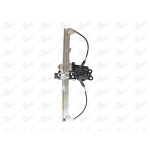 Window Regulators, Front Right Electric Window Regulator (with motor, one touch operation) for PEUGEOT BIPPER (AA_), 2008 , 2 Door Models, One Touch Version, motor has 6 or more pins, AC Rolcar