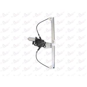 Window Regulators, Front Right Electric Window Regulator (with motor) for FIAT DOBLO (119), 2001 2010, 4 Door Models, WITHOUT One Touch/Antipinch, motor has 2 pins/wires, AC Rolcar