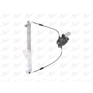 Window Regulators, Front Left Electric Window Regulator (with motor) for LANCIA THEMA SW (834), 1990 1994, 4 Door Models, WITHOUT One Touch/Antipinch, motor has 2 pins/wires, AC Rolcar