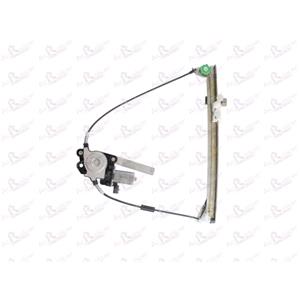 Window Regulators, Front Right Electric Window Regulator (with motor) for FIAT TIPO (160), 1987 1995, 2 Door Models, WITHOUT One Touch/Antipinch, motor has 2 pins/wires, AC Rolcar