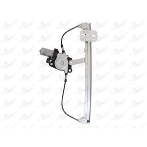 Window Regulators, Front Right Electric Window Regulator (with motor) for FIAT CINQUECENTO (170), 1991 1999, 2 Door Models, WITHOUT One Touch/Antipinch, motor has 2 pins/wires, AC Rolcar