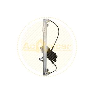 Window Regulators, Front Left Electric Window Regulator (with motor) for Fiat 500L, 2012 , 4 Door Models, WITHOUT One Touch/Antipinch, motor has 2 pins/wires, AC Rolcar