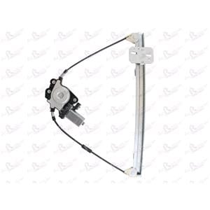 Window Regulators, Front Right Electric Window Regulator (with motor) for FIAT SEICENTO (187), 1998 2010, 2 Door Models, WITHOUT One Touch/Antipinch, motor has 2 pins/wires, AC Rolcar