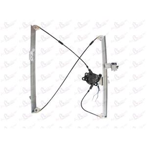 Window Regulators, Front Right Electric Window Regulator (with motor, 2 wire connection) for Citroen DISPATCH van, 2007 , 2 Door Models, WITHOUT One Touch/Antipinch, motor has 2 pins/wires, AC Rolcar