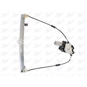 Window Regulators, Front Right Electric Window Regulator (with motor) for FIAT PUNTO (176), 1993 1999, 2 Door Models, WITHOUT One Touch/Antipinch, motor has 2 pins/wires, AC Rolcar