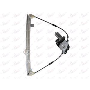 Window Regulators, Front Right Electric Window Regulator (with motor) for FIAT PUNTO (176), 1993 1999, 4 Door Models, WITHOUT One Touch/Antipinch, motor has 2 pins/wires, AC Rolcar