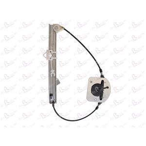 Window Regulators, Rear Left Electric Window Regulator Mechanism (without motor) for FIAT GRANDE PUNTO (199), 2005 2010, 4 Door Models, One Touch/AntiPinch Version, holds a motor with 6 or more pins, AC Rolcar