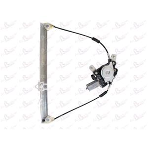 Window Regulators, Front Right Electric Window Regulator (with motor) for FIAT STRADA (178E), 1999 , 2 Door Models, WITHOUT One Touch/Antipinch, motor has 2 pins/wires, AC Rolcar