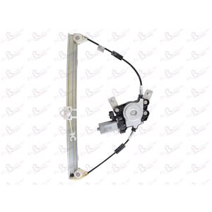 Window Regulators, Front Right Electric Window Regulator (with motor) for FIAT SIENA (178_), 1996 2003, 4 Door Models, WITHOUT One Touch/Antipinch, motor has 2 pins/wires, AC Rolcar