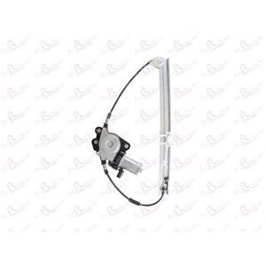 Window Regulators, Rear Right Electric Window Regulator (with motor) for FIAT MAREA (185), 1996 2007, 4 Door Models, WITHOUT One Touch/Antipinch, motor has 2 pins/wires, AC Rolcar