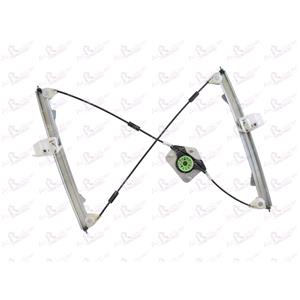 Window Regulators, Front Right Electric Window Regulator Mechanism (without motor) for FIAT STILO (19), 2001 2006, 2 Door Models, WITHOUT One Touch/Antipinch, holds a standard 2 pin/wire motor, AC Rolcar