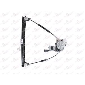 Window Regulators, Front Left Electric Window Regulator (with motor) for LANCIA LYBRA SW (839BX), 1999 2005, 4 Door Models, WITHOUT One Touch/Antipinch, motor has 2 pins/wires, AC Rolcar