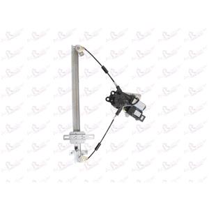 Window Regulators, Rear Right Electric Window Regulator (with motor) for FIAT ULYSSE (179AX), 2002 2011, 4 Door Models, One Touch/Antipinch Version, motor has 6 or more pins, AC Rolcar