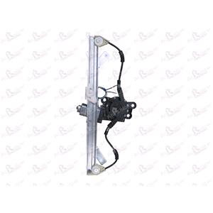 Window Regulators, Front Right Electric Window Regulator (with motor) for Lancia YPSILON (846), 2011 , 4 Door Models, WITHOUT One Touch/Antipinch, motor has 2 pins/wires, AC Rolcar