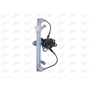 Window Regulators, Rear Right Electric Window Regulator (with motor) for Lancia YPSILON (846), 2011 , 4 Door Models, WITHOUT One Touch/Antipinch, motor has 2 pins/wires, AC Rolcar
