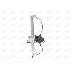 Window Regulators, Front Left Electric Window Regulator (with motor, one touch operation) for Citroen C3 (FC_), 2002 2009, 4 Door Models, One Touch Version, motor has 6 or more pins, AC Rolcar