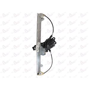 Window Regulators, Rear Right Electric Window Regulator (with motor, one touch operation) for Citroen C4 Grand Picasso (UA_), 2006 2013, 4 Door Models, One Touch Version, motor has 6 or more pins, AC Rolcar