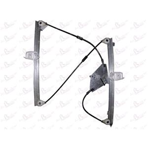 Window Regulators, Front Right Electric Window Regulator Mechanism (without motor) for Citroen XSARA (N1), 2000 2005, 2 Door Models, WITHOUT One Touch/Antipinch, holds a standard 2 pin/wire motor, AC Rolcar