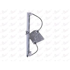 Window Regulators, Front Left Electric Window Regulator Mechanism (without motor) for Citroen XANTIA Estate (X1), 1995 1998, 4 Door Models, One Touch/AntiPinch Version, holds a motor with 6 or more pins, AC Rolcar
